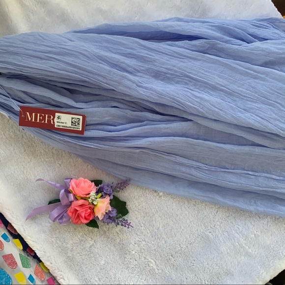 🧣 Fashion Twinkling Blue scarf 🧣 - Picture 4 of 5